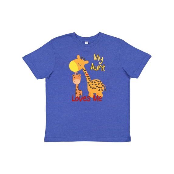 Inktastic My Aunt Loves Me Giraffe Youth T-Shirt