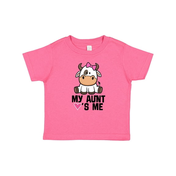 Inktastic My Aunt Loves Me Girl Cow Girls Baby T-Shirt