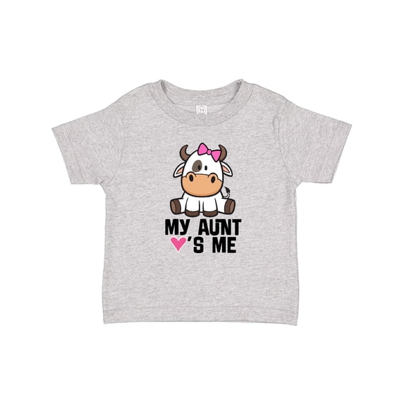 Inktastic My Aunt Loves Me Girl Cow Girls Baby T-Shirt