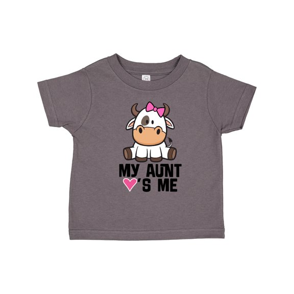 Inktastic My Aunt Loves Me Girl Cow Girls Toddler T-Shirt