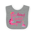 thumbnail image 1 of Inktastic My Aunt Loves Me Girls Baby Bib, 1 of 4