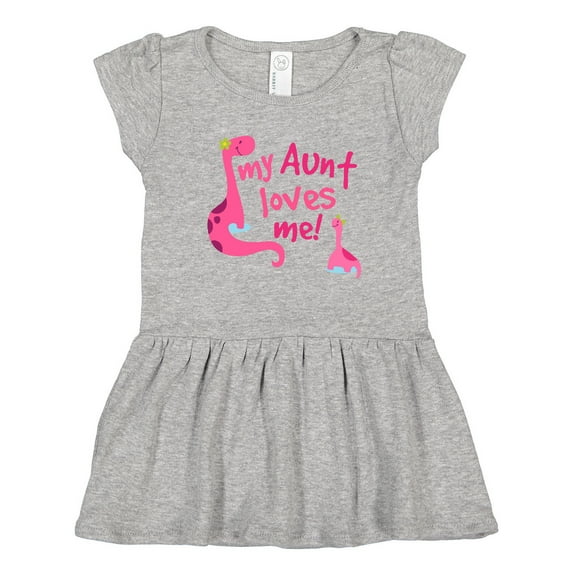 Inktastic My Aunt Loves Me Girls Toddler Dress