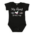 thumbnail image 1 of Inktastic My Aunt Loves Me Heart Boys or Girls Baby Bodysuit, 1 of 5