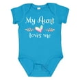 thumbnail image 1 of Inktastic My Aunt Loves Me Heart Boys or Girls Baby Bodysuit, 1 of 5