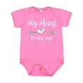 thumbnail image 1 of Inktastic My Aunt Loves Me Heart Boys or Girls Baby Bodysuit, 1 of 5