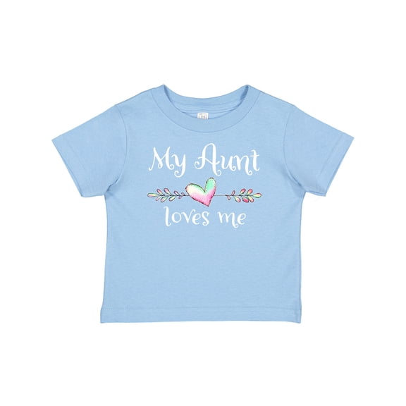 Inktastic My Aunt Loves Me- Heart Boys or Girls Baby T-Shirt