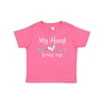 thumbnail image 1 of Inktastic My Aunt Loves Me- Heart Boys or Girls Baby T-Shirt, 1 of 5