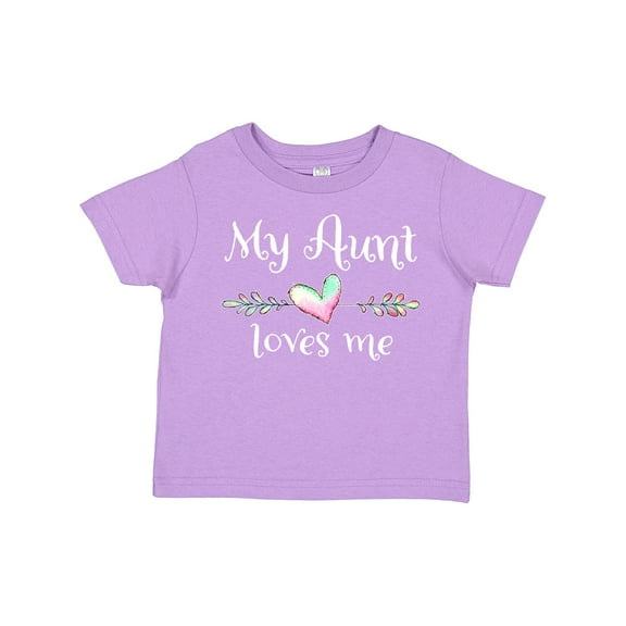 Inktastic My Aunt Loves Me- Heart Boys or Girls Toddler T-Shirt