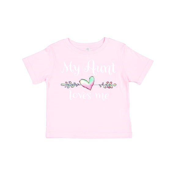 Inktastic My Aunt Loves Me- Heart Boys or Girls Toddler T-Shirt