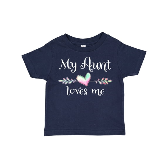 Inktastic My Aunt Loves Me- Heart Boys or Girls Toddler T-Shirt