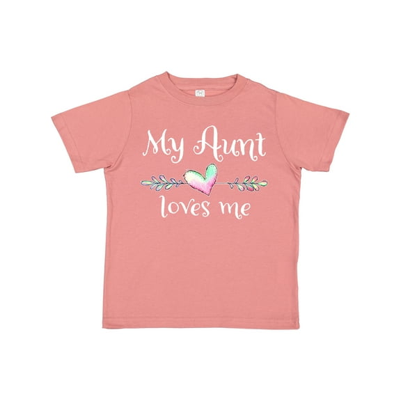 Inktastic My Aunt Loves Me- Heart Boys or Girls Toddler T-Shirt