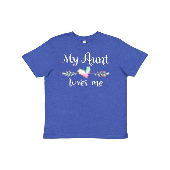 Inktastic My Aunt Loves Me- Heart Youth T-Shirt
