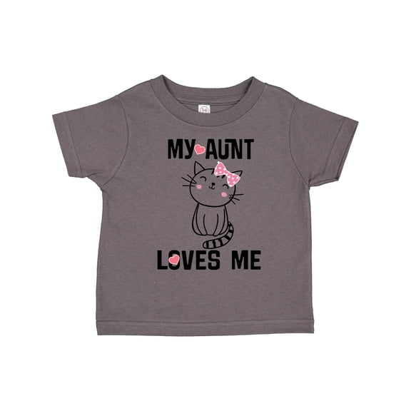 Inktastic My Aunt Loves Me Kitty Girls Toddler T-Shirt
