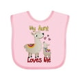 thumbnail image 1 of Inktastic My Aunt Loves Me Llama Boys or Girls Baby Bib, 1 of 4