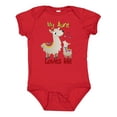 thumbnail image 1 of Inktastic My Aunt Loves Me Llama Boys or Girls Baby Bodysuit, 1 of 5