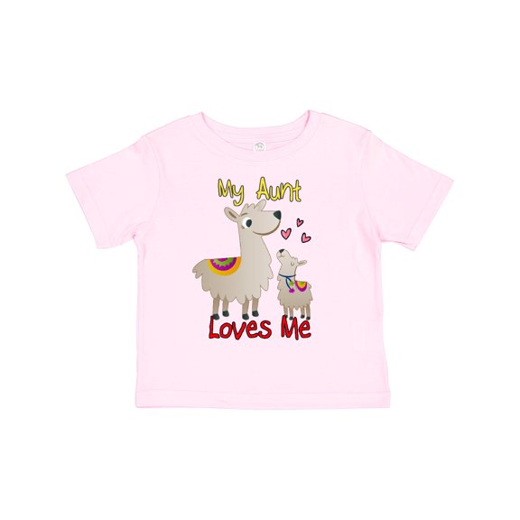 Inktastic My Aunt Loves Me Llama Boys or Girls Toddler T-Shirt