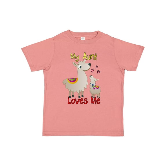 Inktastic My Aunt Loves Me Llama Boys or Girls Toddler T-Shirt