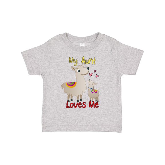 Inktastic My Aunt Loves Me Llama Boys or Girls Toddler T-Shirt