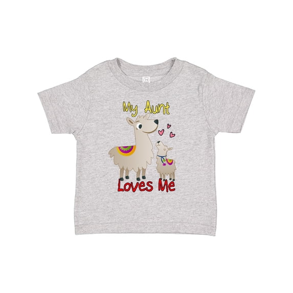 Inktastic My Aunt Loves Me Llama Boys or Girls Toddler T-Shirt