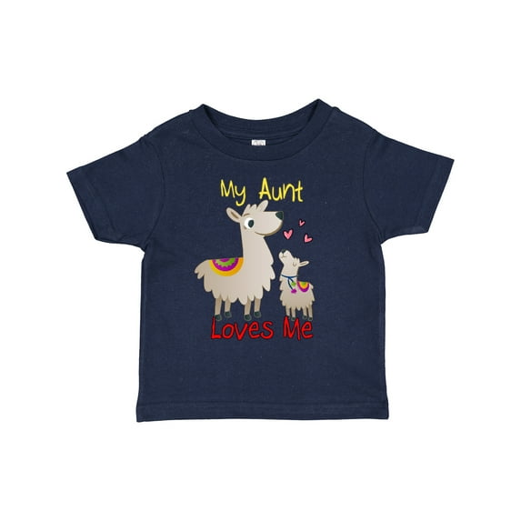 Inktastic My Aunt Loves Me Llama Boys or Girls Toddler T-Shirt