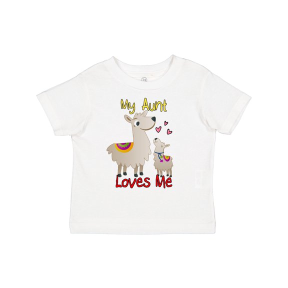 Inktastic My Aunt Loves Me Llama Boys or Girls Toddler T-Shirt