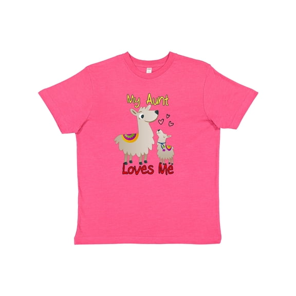 Inktastic My Aunt Loves Me Llama Youth T-Shirt