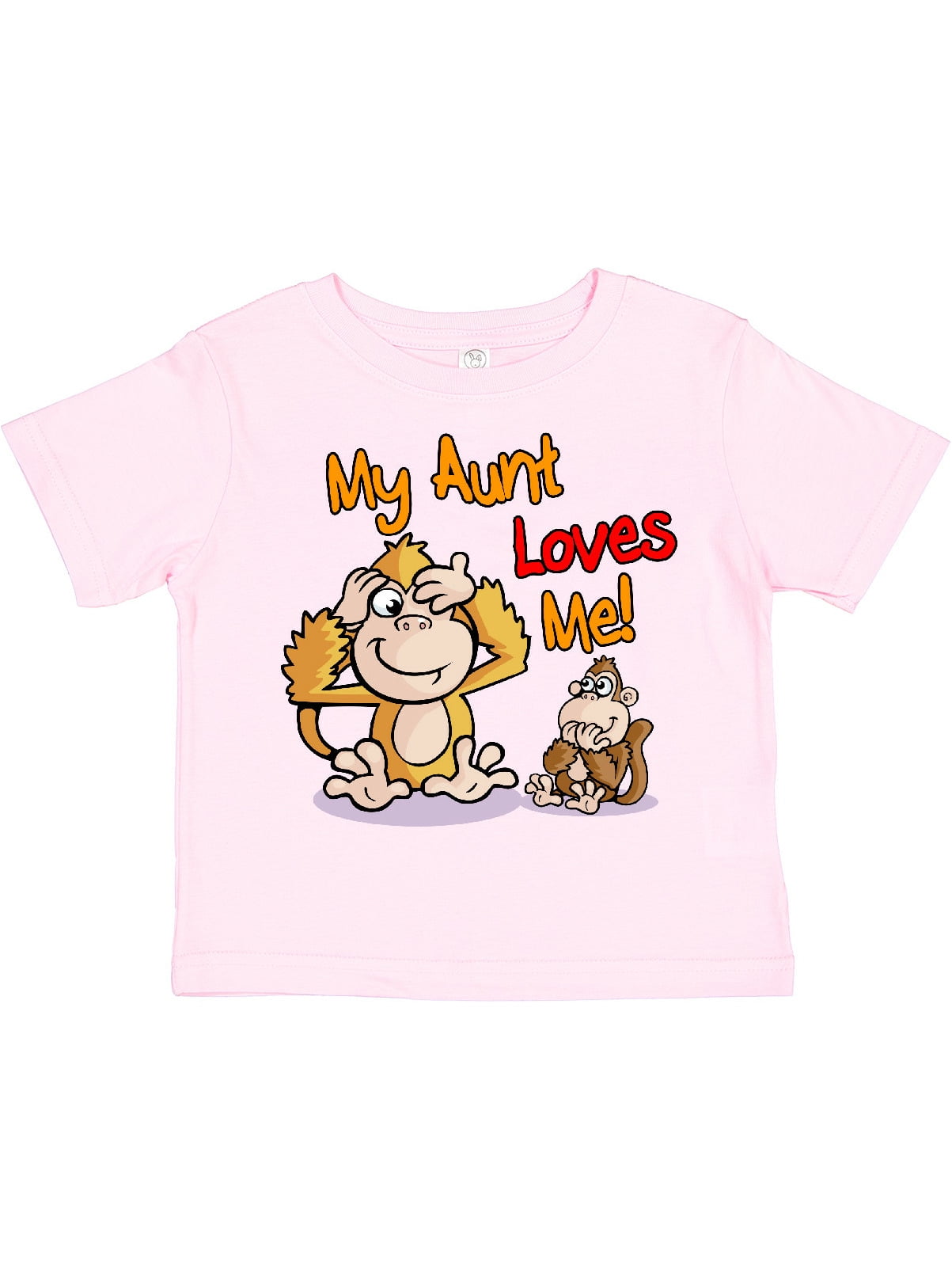 Inktastic My Aunt Loves Me Monkey Boys or Girls Toddler T-Shirt