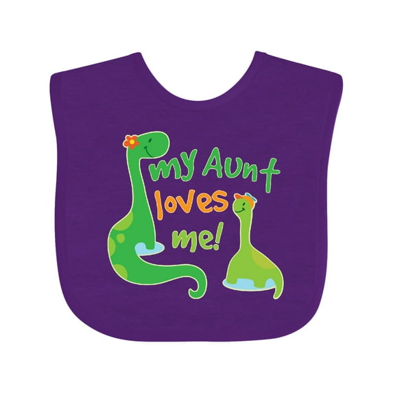 Inktastic My Aunt Loves Me Nephew Boys Baby Bib