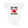 thumbnail image 1 of Inktastic My Aunt Loves Me Nephew Boys or Girls Baby Bodysuit, 1 of 5