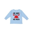 thumbnail image 1 of Inktastic My Aunt Loves Me Nephew Boys or Girls Long Sleeve Toddler T-Shirt, 1 of 5