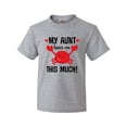 thumbnail image 1 of Inktastic My Aunt Loves Me Nephew Youth T-Shirt, 1 of 5