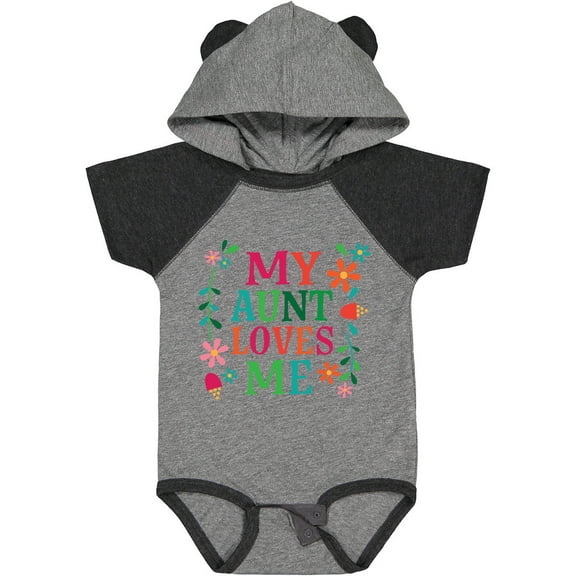 Inktastic My Aunt Loves Me Niece Boys or Girls Baby Bodysuit