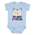 thumbnail image 1 of Inktastic My Aunt Loves Me Niece Cat Girls Baby Bodysuit, 1 of 5