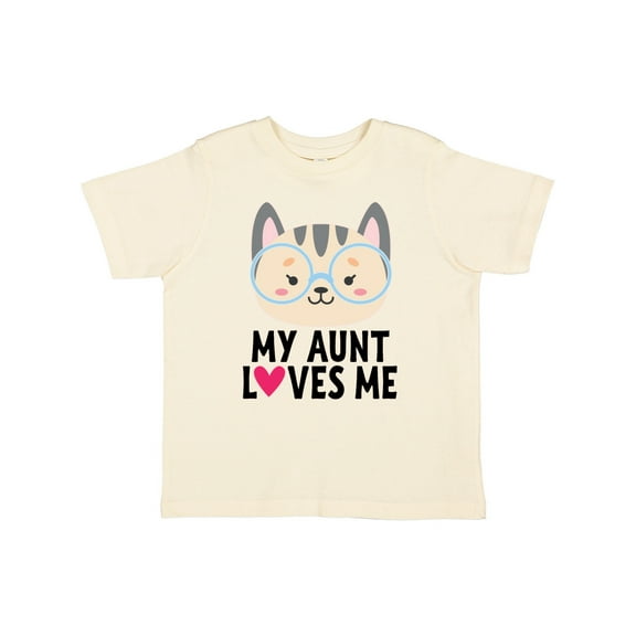 Inktastic My Aunt Loves Me Niece Cat Girls Toddler T-Shirt