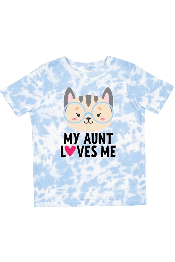 My Aunt Loves Me Niece Cat Girls Toddler T-Shirt