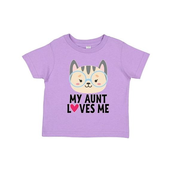 Inktastic My Aunt Loves Me Niece Cat Girls Toddler T-Shirt