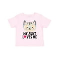 thumbnail image 1 of Inktastic My Aunt Loves Me Niece Cat Girls Toddler T-Shirt, 1 of 5