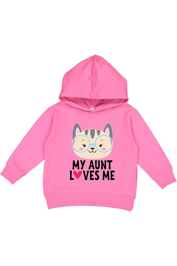 My Aunt Loves Me Niece Cat Toddler Hoodie