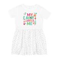 thumbnail image 1 of Inktastic My Aunt Loves Me Niece Girls Toddler Dress, 1 of 5