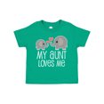 thumbnail image 1 of Inktastic My Aunt Loves Me Niece Nephew Elephant Boys or Girls Toddler T-Shirt, 1 of 5