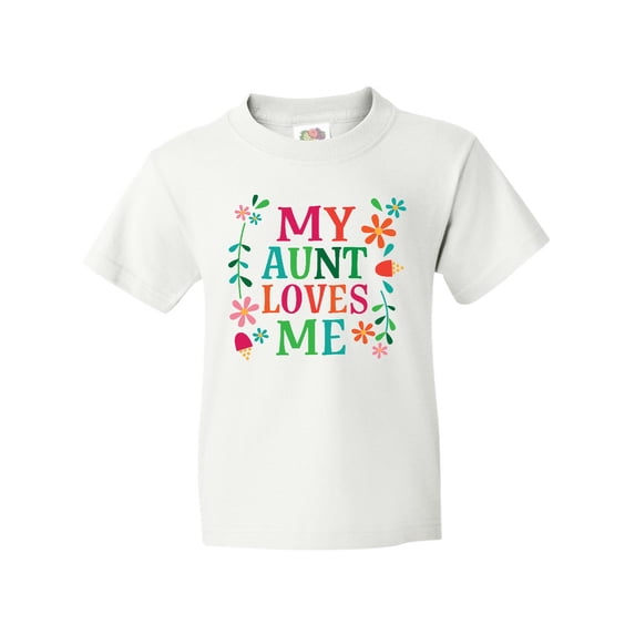 Inktastic My Aunt Loves Me Niece Youth T-Shirt