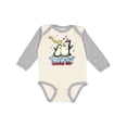 thumbnail image 1 of Inktastic My Aunt Loves Me Penguin Boys or Girls Long Sleeve Baby Bodysuit, 1 of 5