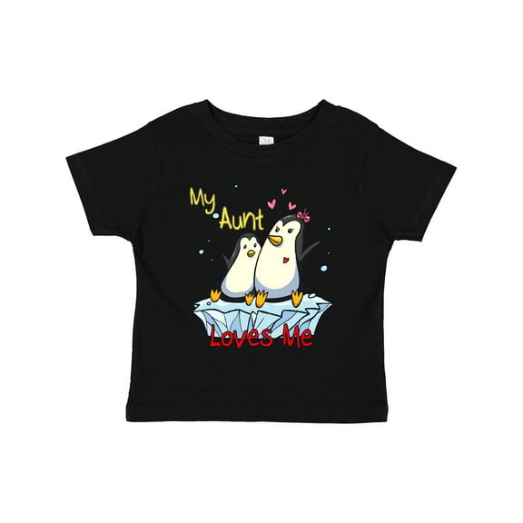 Inktastic My Aunt Loves Me Penguin Boys or Girls Toddler T-Shirt