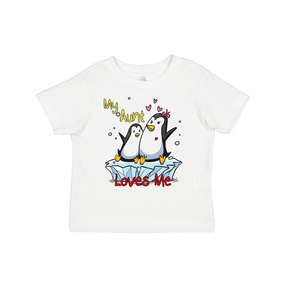 Inktastic My Aunt Loves Me Penguin Boys or Girls Toddler T-Shirt