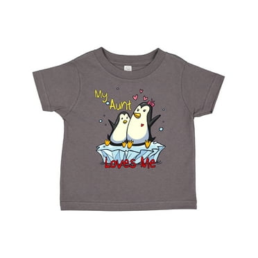 Inktastic My Aunt Loves Me Penguin Boys or Girls Toddler T-Shirt