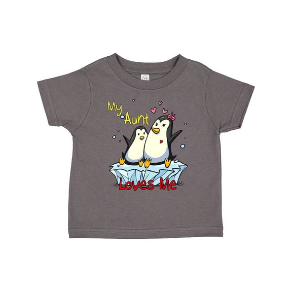 Inktastic My Aunt Loves Me Penguin Boys or Girls Toddler T-Shirt
