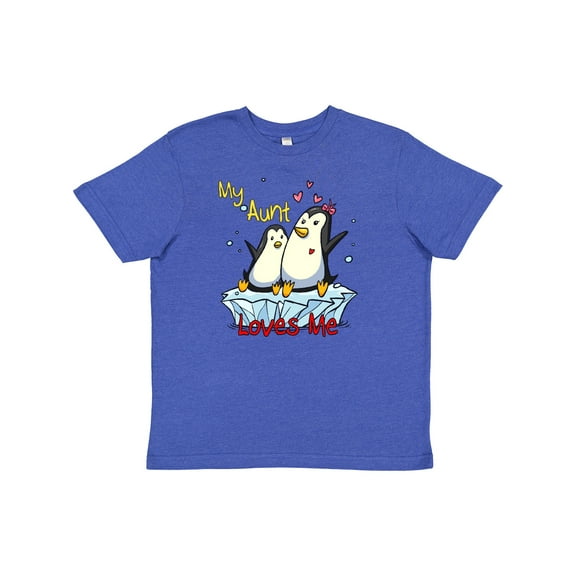 Inktastic My Aunt Loves Me Penguin Youth T-Shirt