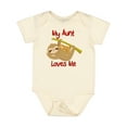 thumbnail image 1 of Inktastic My Aunt Loves Me Sloth Boys or Girls Baby Bodysuit, 1 of 5
