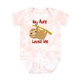 thumbnail image 1 of Inktastic My Aunt Loves Me Sloth Boys or Girls Baby Bodysuit, 1 of 5