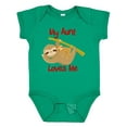 thumbnail image 1 of Inktastic My Aunt Loves Me Sloth Boys or Girls Baby Bodysuit, 1 of 5